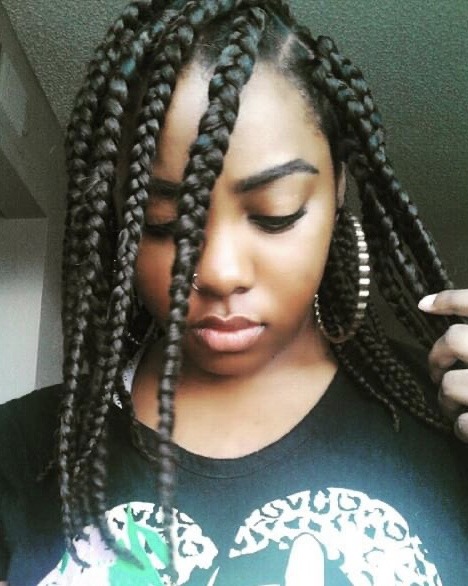 box braids bob - braided hairstyles