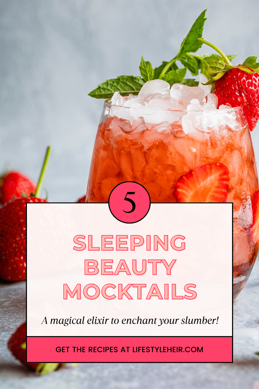 Sleeping beauty mocktails